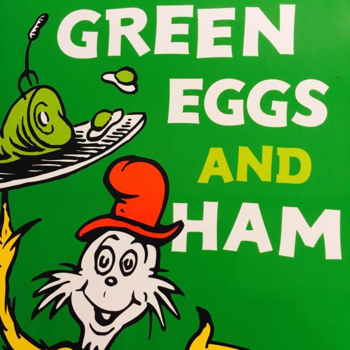 Producers of green eggs but not ham