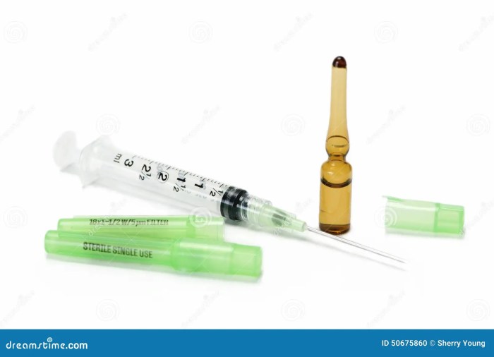 Ampule filter needle medication preview