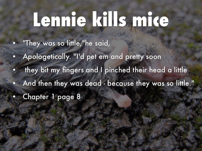 Quotes about lennie in of mice and men