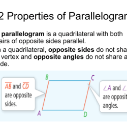 Properties of parallelograms maze 1